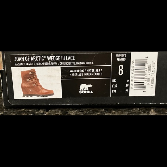 New Sorel Joan Of Arctic Wedge III Lace Boot, Waterproof Leather Lace-Up Booties - Picture 16 of 16